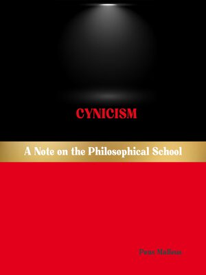 cover image of Cynicism